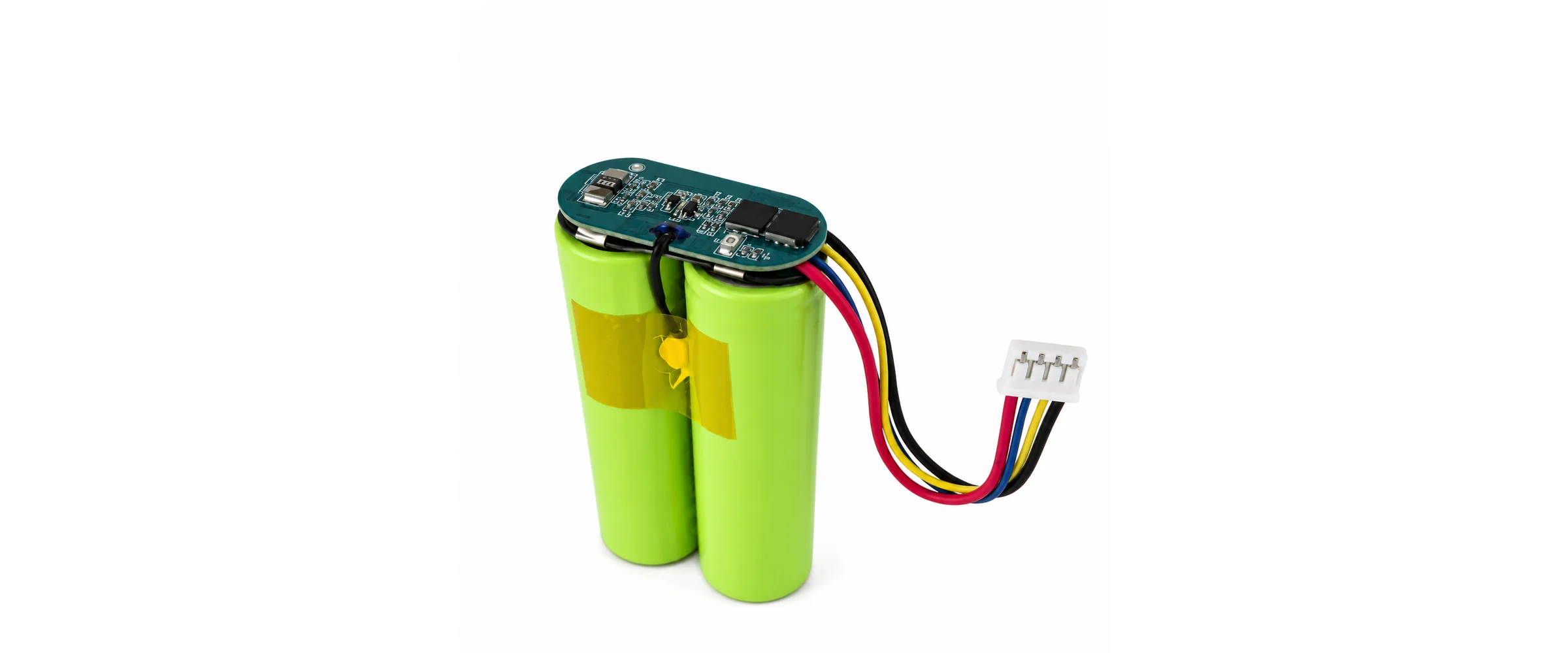 18650 two-cell battery pack with BMS protection board and wiring harness